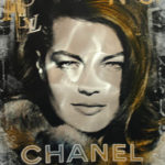 Devin Miles „Chanel“ Romy Schneider Mischtechnik auf Aluminium 60 x 80 cm