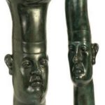 Günter Grass - "Zwei Köche" Skulpturenpaar in Bronze 43 und 45 cm Höhe