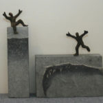 Francis Mean Steinfiguren "genieße das Leben" Höhe 20 cm